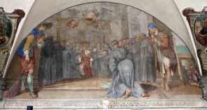 성 보나준타의 죽음_by Bernardino Poccetti_photo by Sailko_in the Basilica of the Most Holy Annunciation in Firenze_Italy.jpg